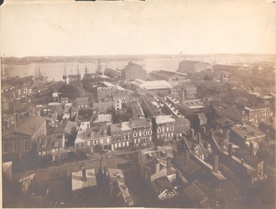 Panorama de Filadelfia, vista este - Este desde la torre de disparos, 1870 de American Photographer